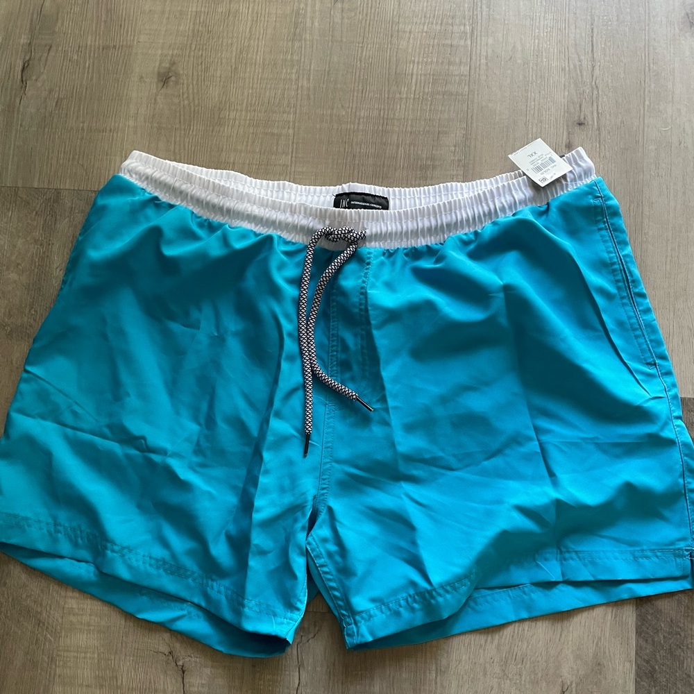 New mens INC blue xxl swim shorts - Picture 1 of 5